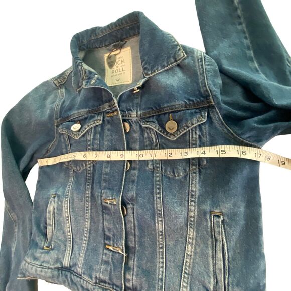 It's Only Rock and Roll Women Denim Jeans Jacket Small - Picture 11 of 11